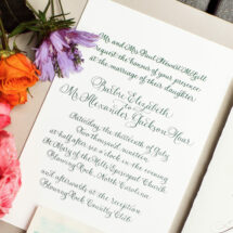 Calligraphy by Carole Invitation